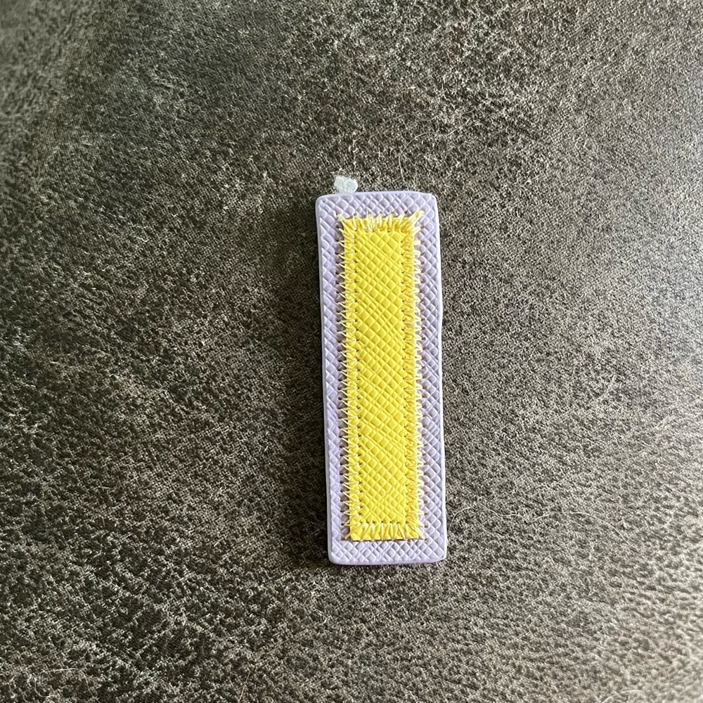 Stoney Clover Lane Yellow and Purple Letter I Patch.